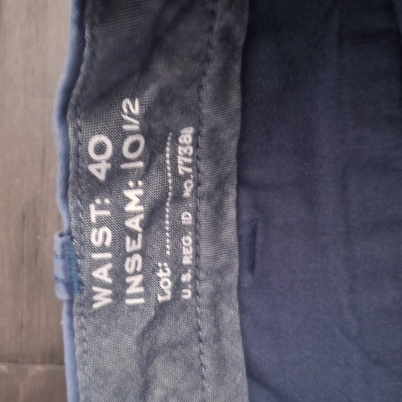 Jcrew J. Crew Cotton 10" stretch shorts blue 40 waist - Picture 3 of 4